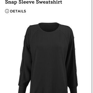 Cabi Snap Sleeve Sweatshirt